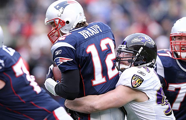 Paul Kruger got 5.5 sacks last season in a part-time role, plus this sack in the AFC title game. (Getty Images)