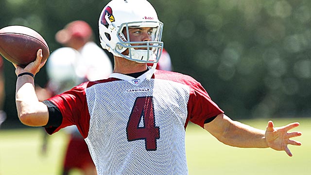 Kevin Kolb can't be termed a bust yet, but his first season as a Cardinal was shaky at best. (AP)
