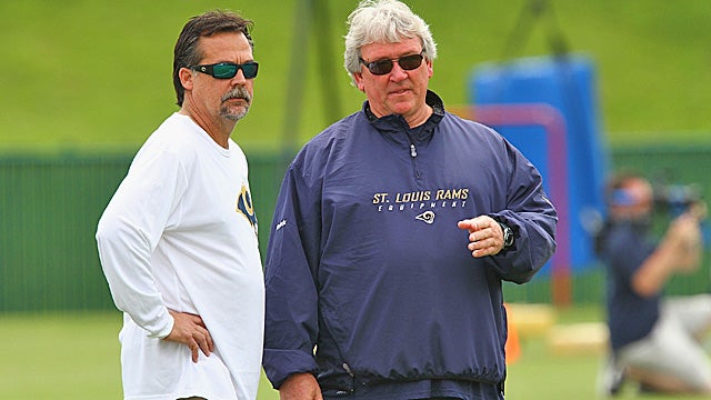 Jeff Fisher and assistant Dave McGinnis have both been defensive coordinators before. (Getty Images)