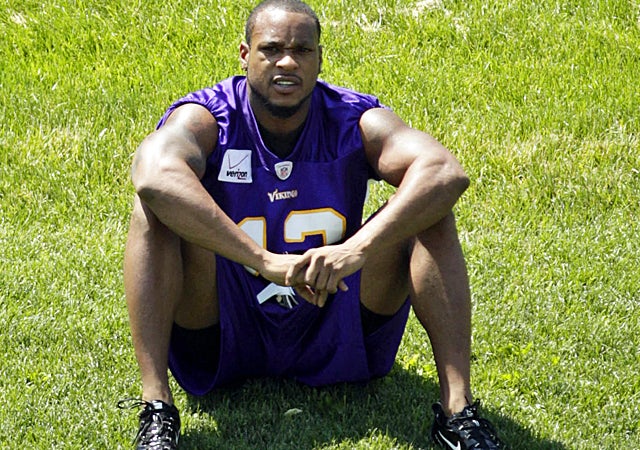 On the advice of Randy Moss, Harvin took the message of getting rid of ex-coach Brad Childress. (US Presswire)