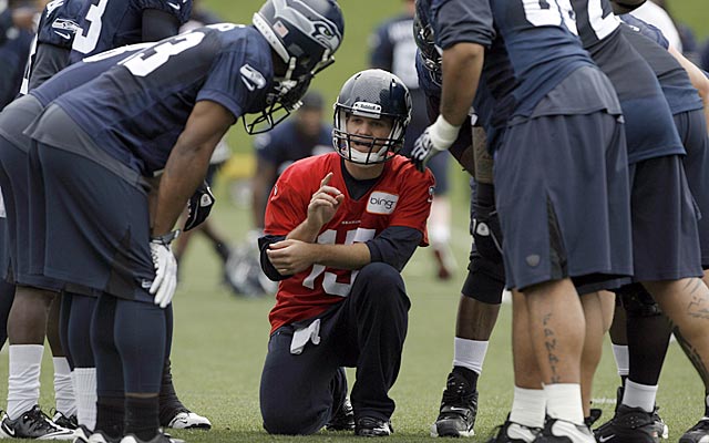 Matt Flynn was judged to have not done enough to overtake Seattle's Tarvaris Jackson ... in June. (US Presswire)
