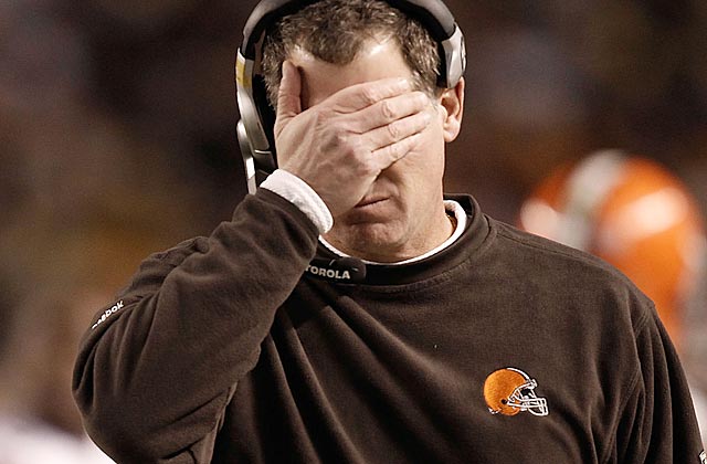 Pat Shurmur must get something out of Cleveland's unwatchable offense, or face the firing line. (Getty Images)