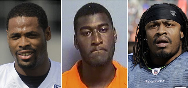 Kenny Britt, Justin Blackmon and Marshawn Lynch are facing charges related to drunk driving. (AP)