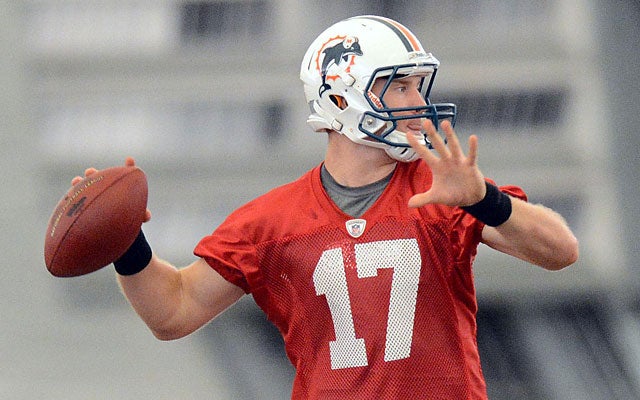 Tannehill did get some offseason work done during the Dolphins' minicamps in May and June. (US Presswire)