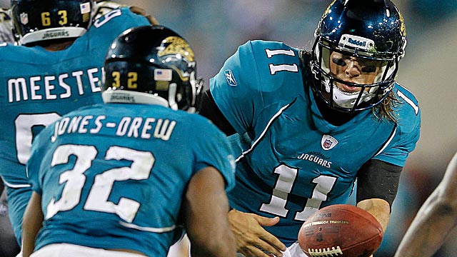Blaine Gabbert is slotted to be The Man for the Jags, not Maurice-Jones Drew. (Getty Images)