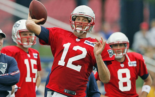 Tom Brady still has zip, but if anything happens, Ryan Mallett and Brian Hoyer are capable backups. (AP)