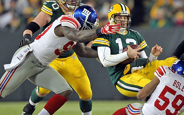 The Giants ended the Packers' Super Bowl title defense with a divisional playoff upset. (Getty Images)