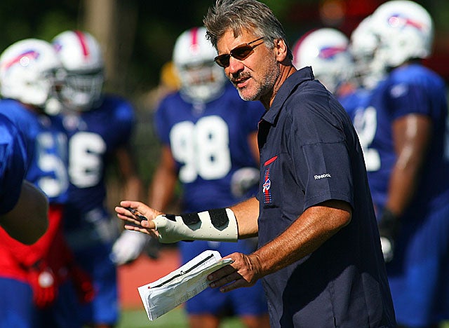 Dave Wannstedt takes over the Bills' D, and his focus is on putting the squeeze on QBs. (Getty Images)