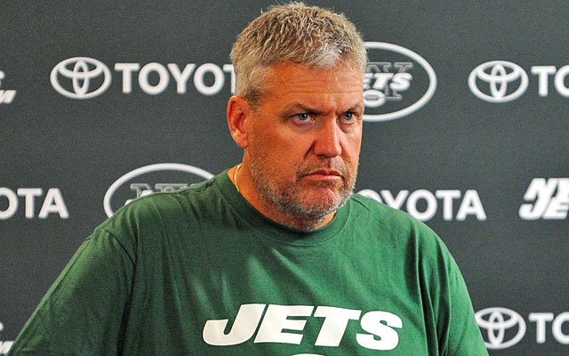 Rex Ryan has had better days. (Getty Images)