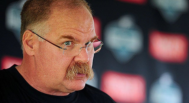 'I'm a football coach ... and I know my son wouldn't want it any other way,' Reid says. (US Presswire)