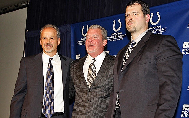 Owner Jim Irsay has entrusted the Colts' rebuilt to Chuck Pagano and GM Ryan Grigson. (US Presswire)