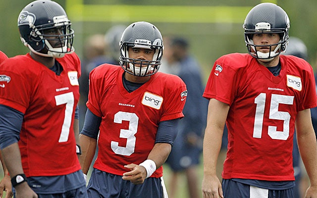 Jackson, Wilson and Flynn are in a three-way tussle to be Seattle's QB. (US Presswire)