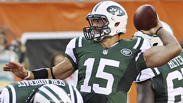 The Jets didn't run any wildcat plays with Tebow in the preseason opener vs. the Bengals. (AP)
