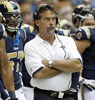 Jeff Fisher brings yet another system to St. Louis but also serious NFL cred. (AP)