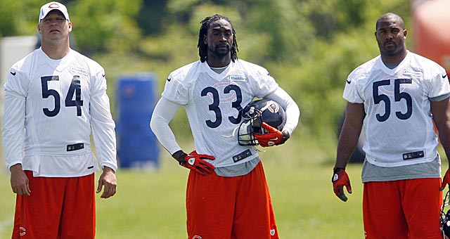 Urlacher, Charles Tillman and Lance Briggs are key parts of a veteran defense. (US Presswire)