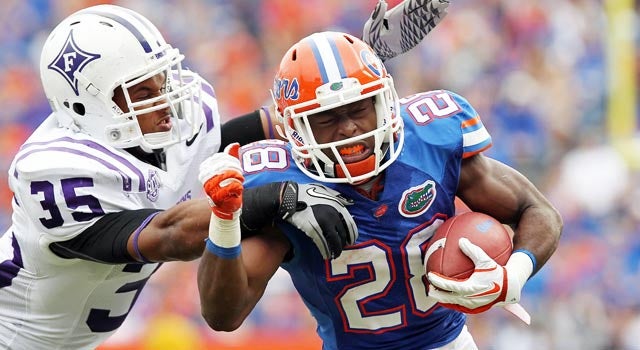 Jeff Demps, who has an Olympic silver medal, was a speedster for the Florida Gators. (US Presswire)