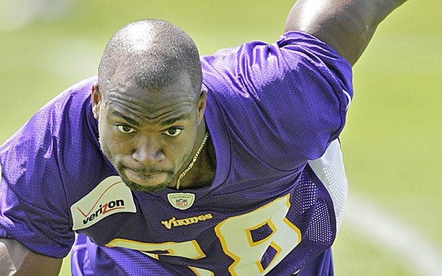 Adrian Peterson is coming off a torn ACL, and the club wants to be careful. (US Presswire)
