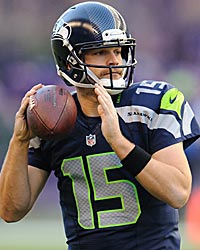 Matt Flynn: A big swing and miss so far for Seattle. (US Presswire)