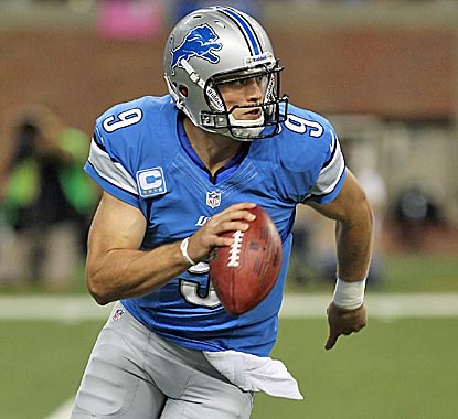 Matt Stafford has a rocky first half but delivers when the Lions need it most.  (Getty Images)