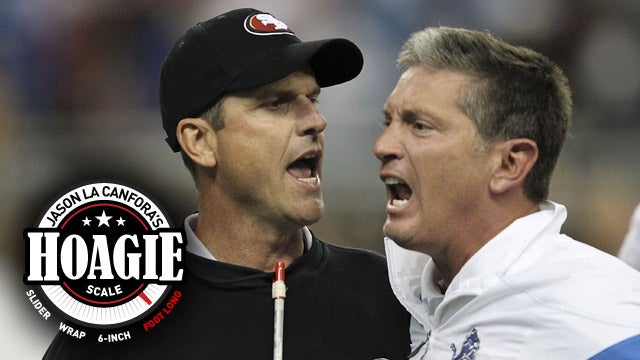 The last time the 49ers and Lions met, their coaches had to be separated. (Getty Images)