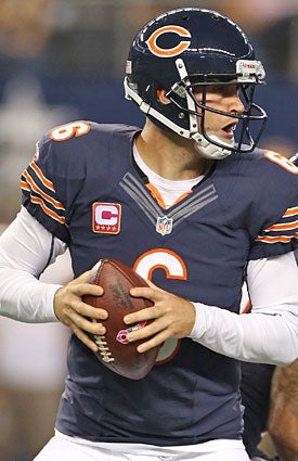 Bears QB Jay Cutler has won five of his past six against the Lions. (US Presswire)