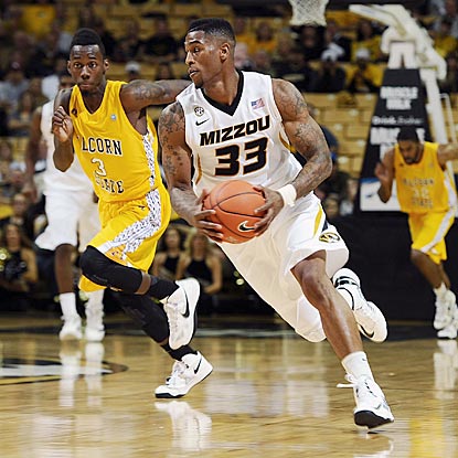 Earnest Ross and Missouri hit their stride in the second half after the Tigers shoot 23.1 percent in the first half.  (US Presswire)
