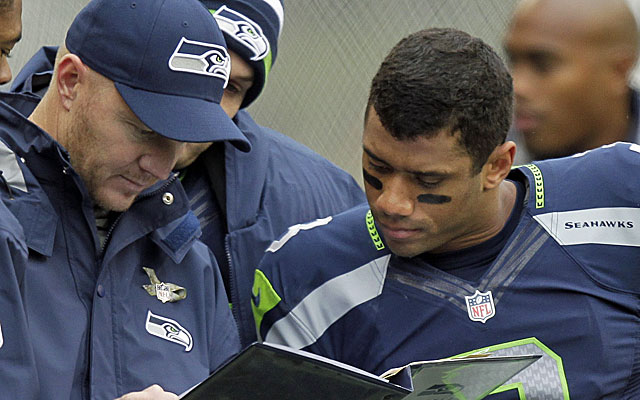 Darrell Bevell has a career of working with successful QBs, including Seattle's rookie sensation Russell Wilson. (AP)