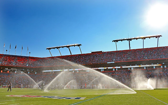 The Dolphins want a canopy to shield fans from the sun while allowing them to keep a grass field. (Getty Images)