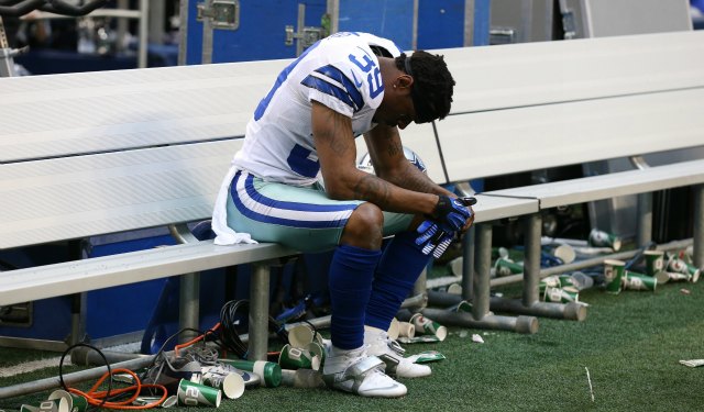 This was Dallas' reaction near the end of the season. (USATSI)