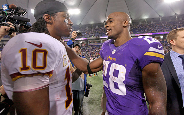 RG3's Redskins see their dim playoff hopes all but extinguished after the Vikings' rally. (USATSI)