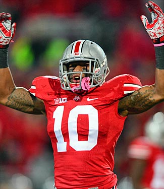 Slightly undersized Buckeye Ryan Shazier tends to make a big impact. (USATSI)