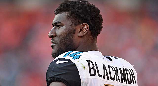 Fortunately for Justin Blackmon, a blown tire at 3:30 a.m. was not serious. (USATSI)