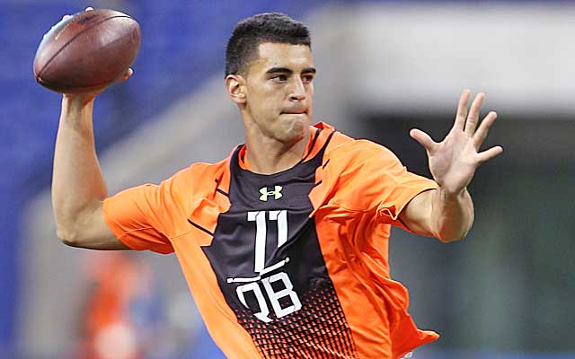 Marcus Mariota is the wild card in the draft.  (Getty Images)