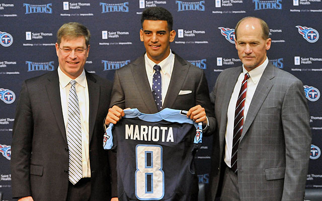 The Titans are banking on Marcus Mariota adjusting quickly to the NFL game. (USATSI)