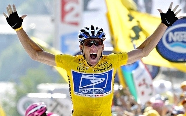 Lance Armstrong won the Tour de France a record seven straight times from 1999-2005. (AP)