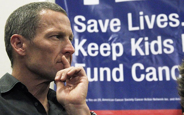 Lance Armstrong's record seven Tour de France titles could be in jeopardy if he is found guilty. (AP)
