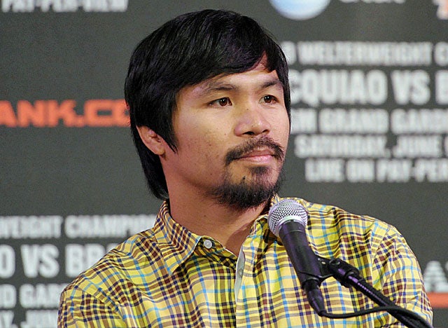 Attorneys for Pacquiao earlier lost a bid to end the lawsuit with a more severe sanction. (AP)