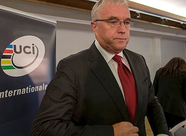 UCI president Pat McQuaid said his federation accepts the USADA's report. (AP)
