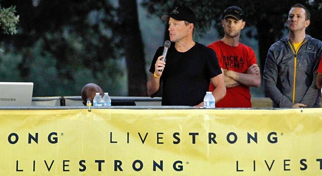 Lance Armstrong's name will no longer be associated with the popular Livestrong brand. (Getty Images)