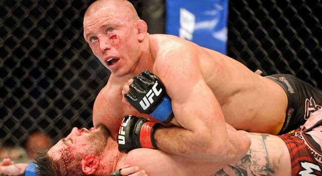 'Credit to Carlos, he definitely gave me my toughest fight," St. Pierre says. (US Presswire)