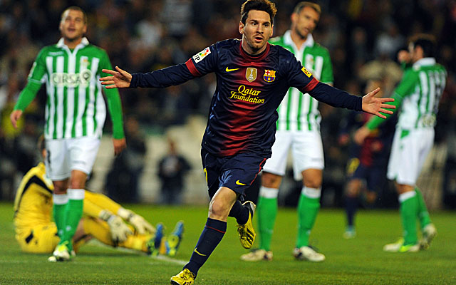 Messi tied Gerd Mueller's record in minute 16, then passed the 1972 mark nine minutes later. (Getty Images)