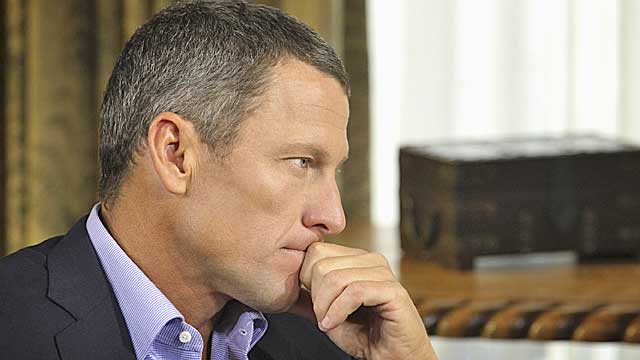 Armstrong told Oprah Winfrey he was clean when he raced the Tour de France in 2009 and 2010. (AP)