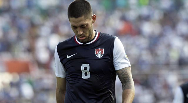 Clint Dempsey scores the Americans' only goal and it's not enough to beat Honduras. (AP)