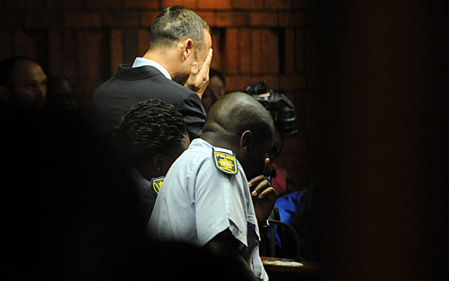 Pistorius, here at his initial hearing on Friday, will appear in court again Tuesday. (AP)
