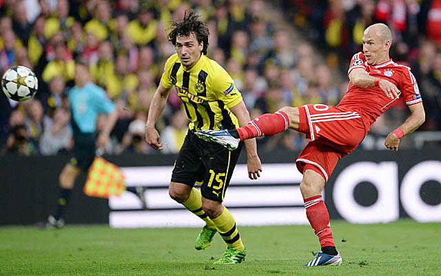 Arjen Robben scores the clincher for Bayern Munich to win Europe's biggest tournament. (USATSI)