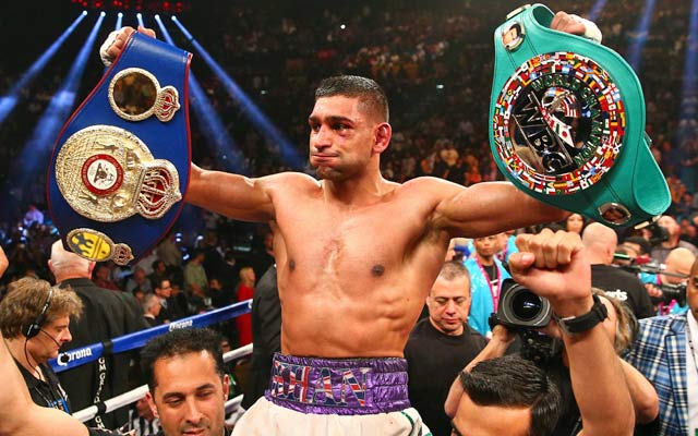 Amir Kahn notches an impressive win against Luis Collazo before the big Mayweather fight. (USATSI)