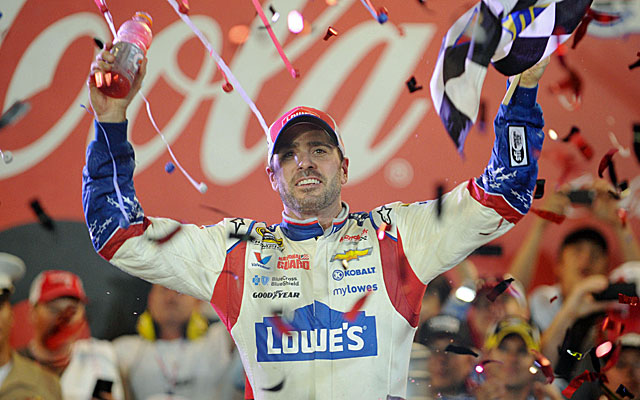 Jimmie Johnson gets his first win of the season in the Coca-Cola 600 at Charlotte. (USATSI)