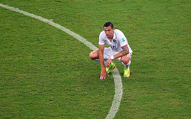 Sunday's tie with Portugal isn't Geoff Cameron's finest moment. (Getty)