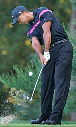 Tiger Woods' success off the tee leads to more good things in the first round. (AP)
