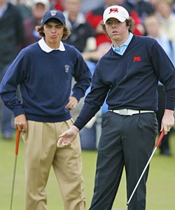 An added bonus with Rickie Fowler (left) being picked? Growing the rivalry with Rory McIlroy. (Getty Images)